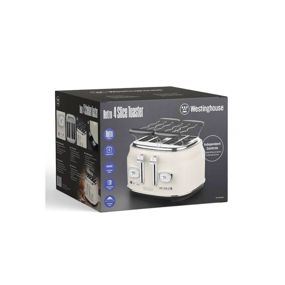 Westinghouse Retro 4 Slice Toaster White - Image 7
