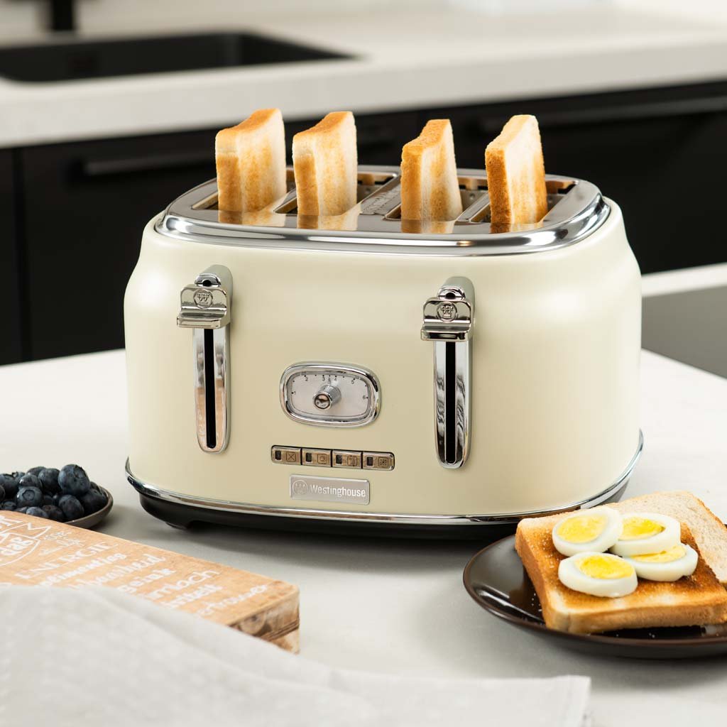 Westinghouse Retro 4 Slice Toaster White - Image 2