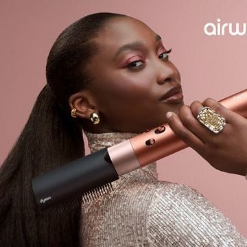 Airwrap I.D., long barrel, straight+wavy model HS08 Amber Silk - Image 3